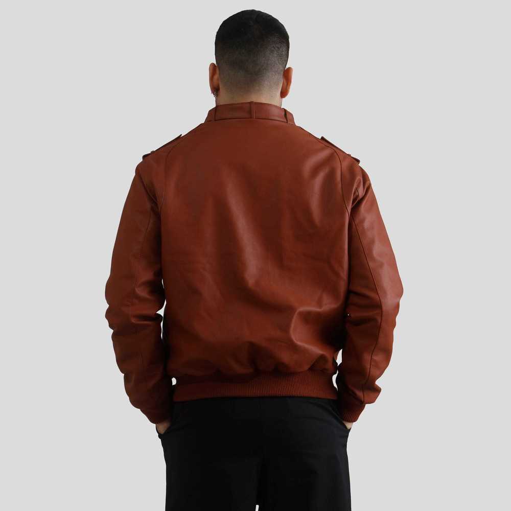 Men's Faux Leather Iconic Racer Jacket - Picture 6 of 6